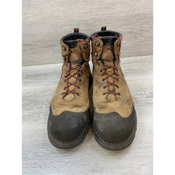 Red Wing Burnside Men\'s 2410 Waterproof Work Boots Leather Tan 11.5 EH Safety‎ main image 5